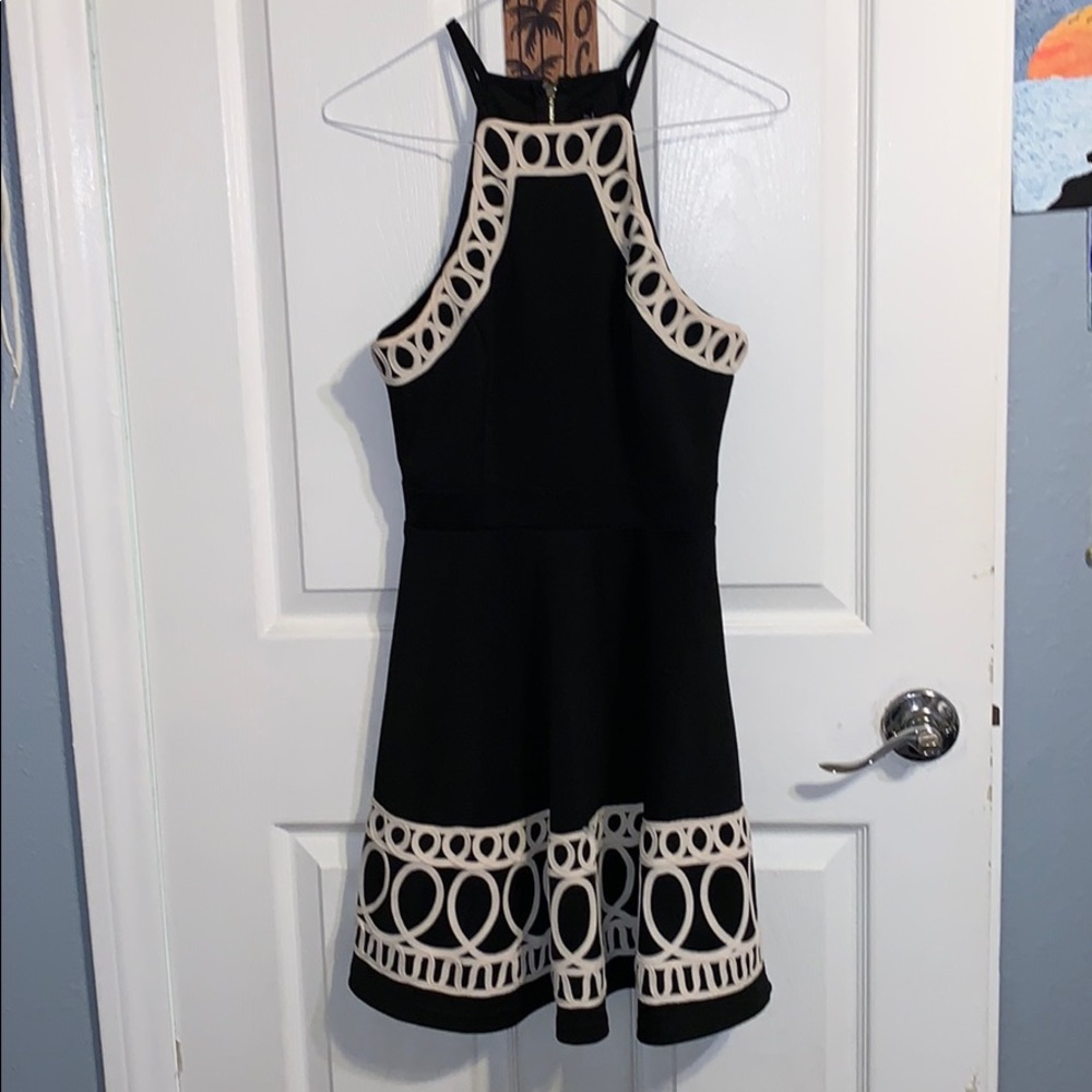 Round Bottom Black Dress